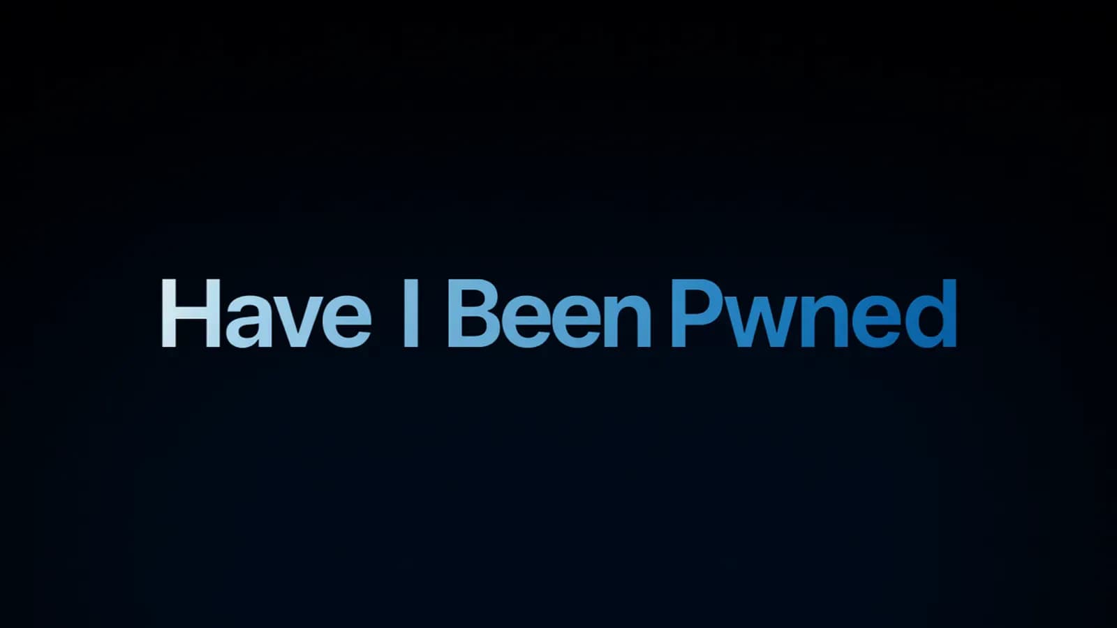 cover "have I been Pwned" 