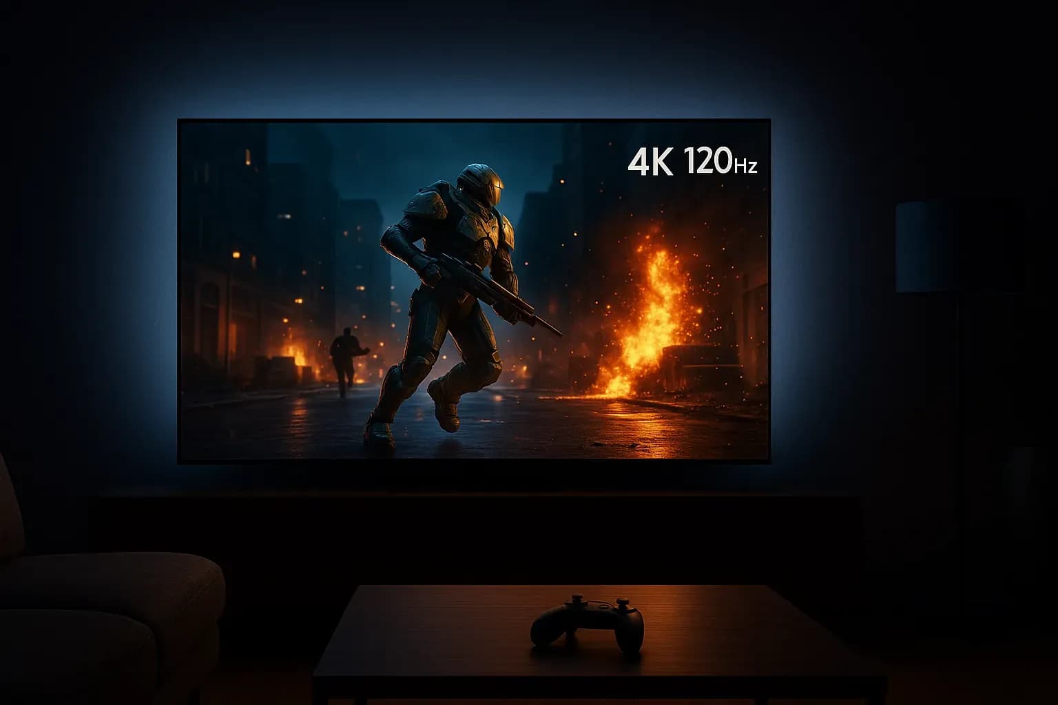 Image d'un jeu video sur une tele