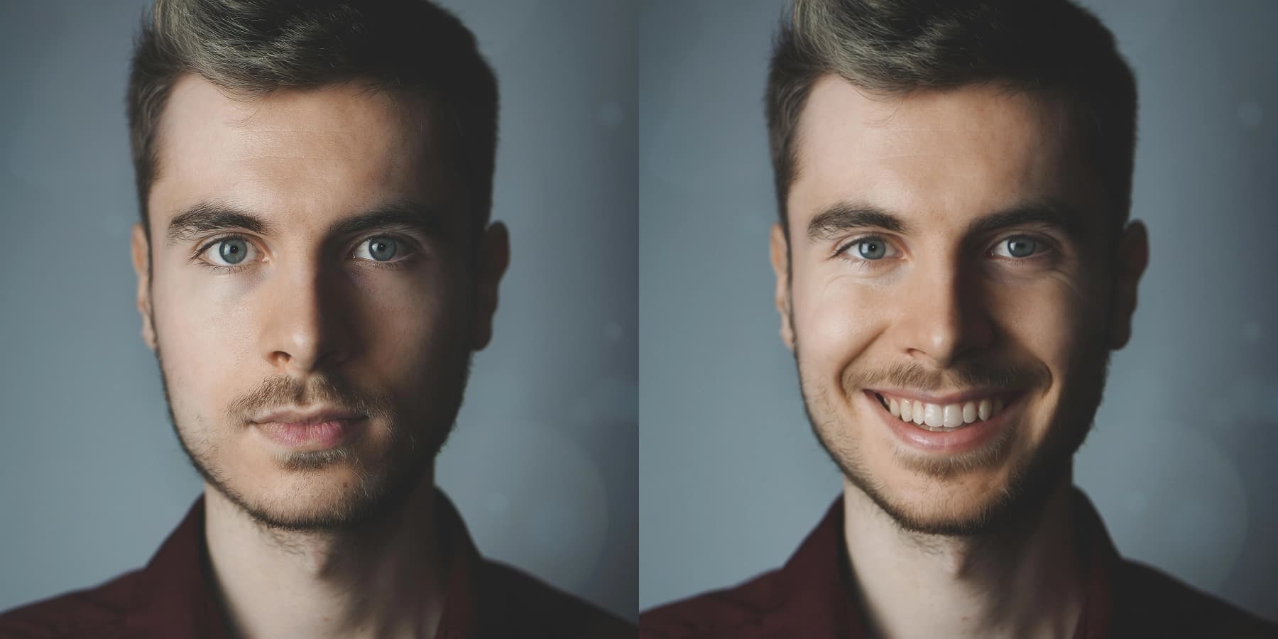 deux portraits d'homme cote a cote 