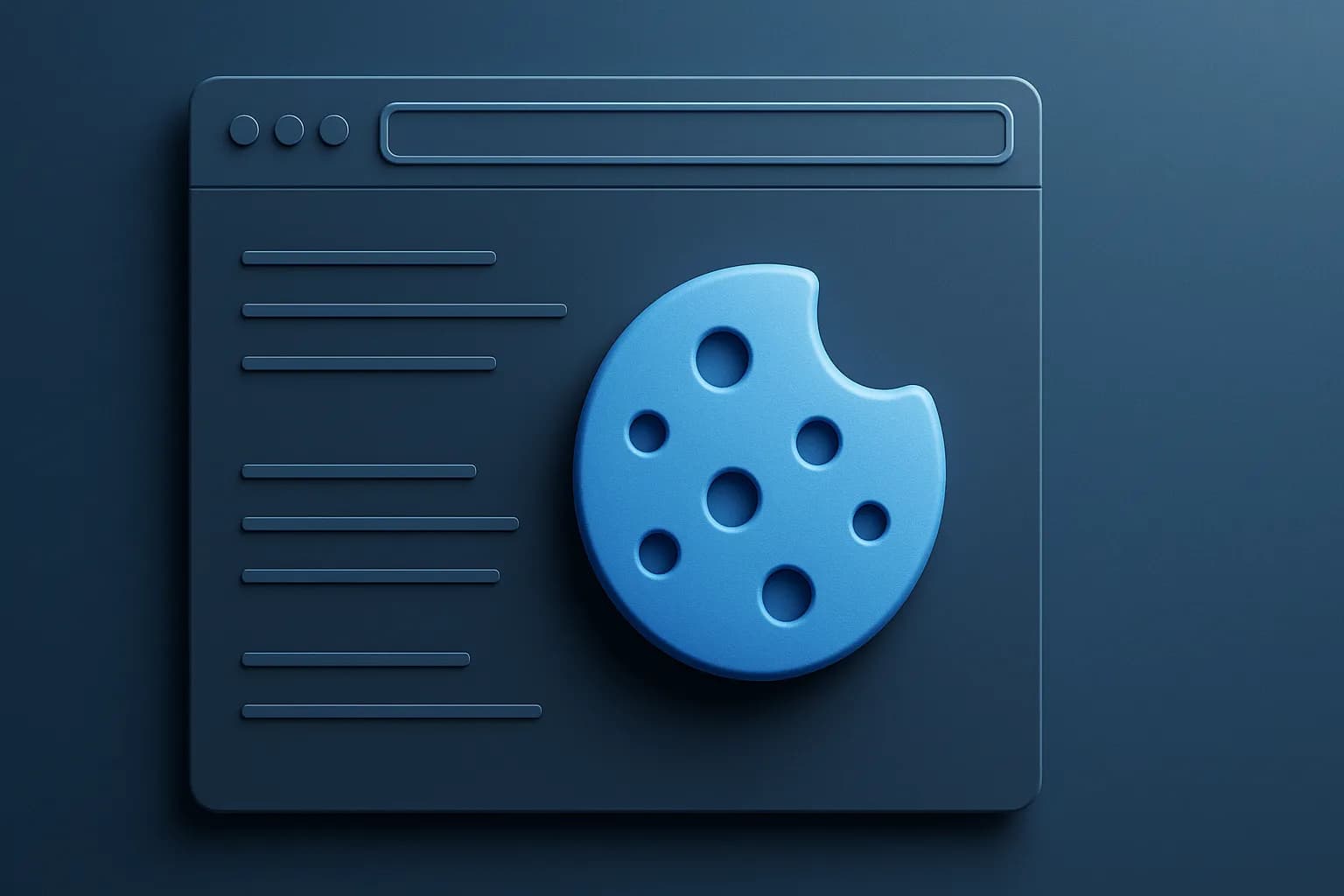 cookie sur un dessin d'interface web