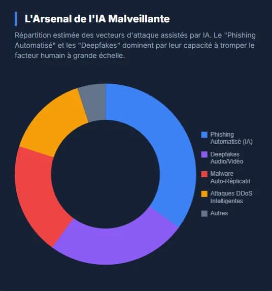 graphique expliquant la repartition des attaque IA 