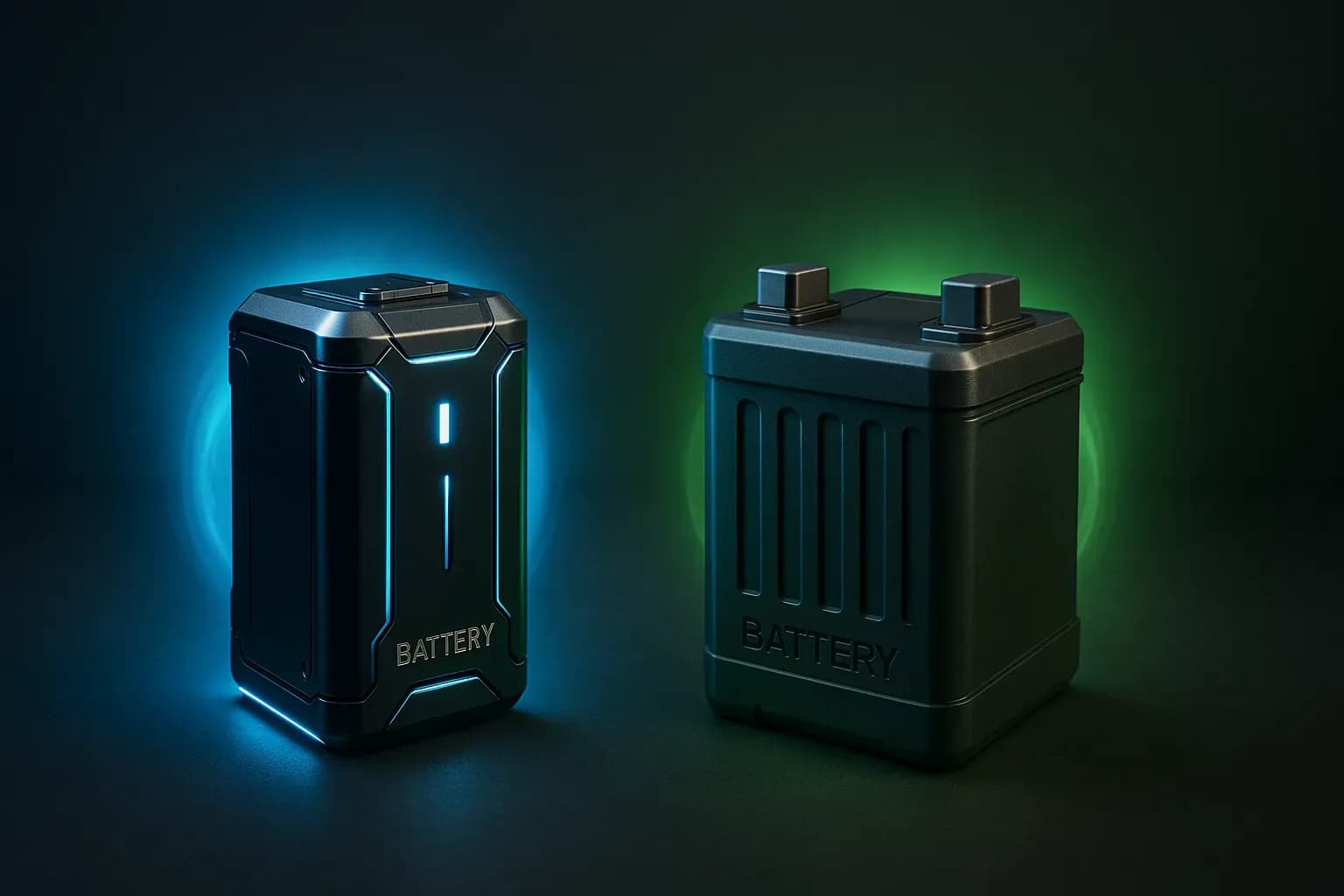 Deux batteries lithium ion 