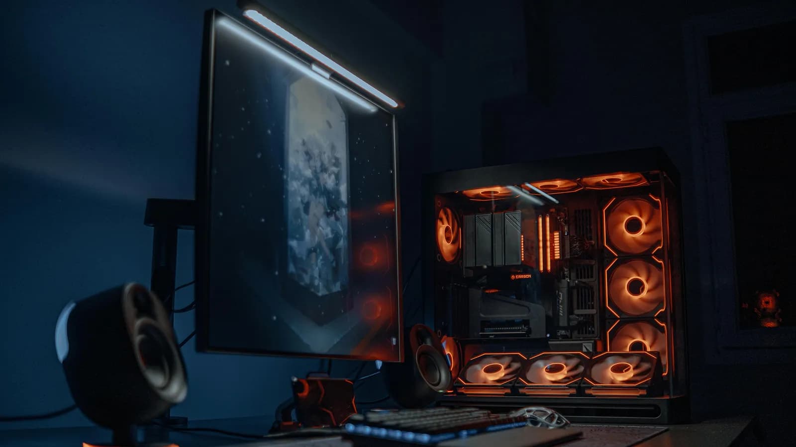 image d'un setup de gamer