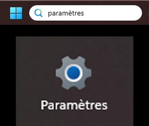 accéder aux params windows